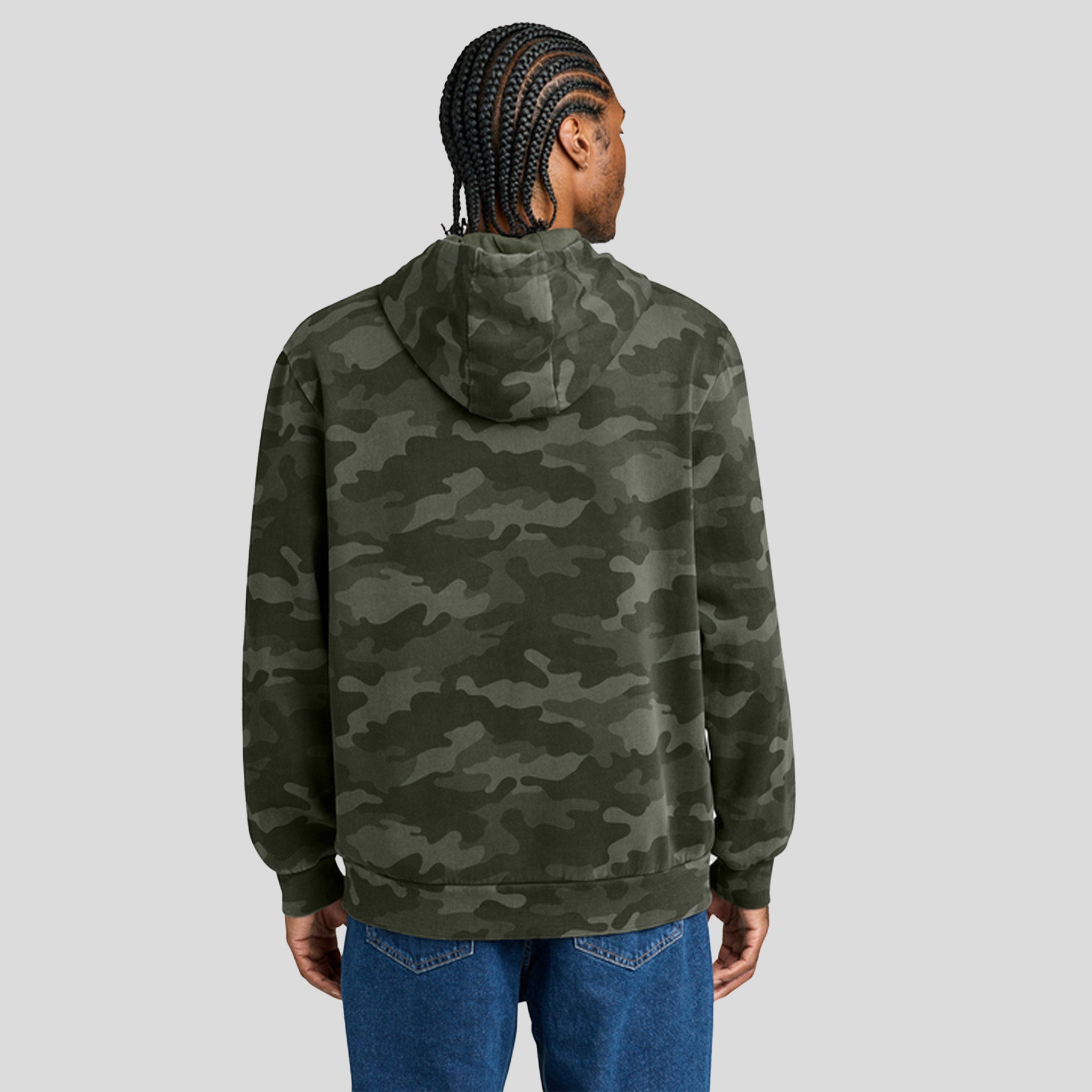 Men's Washβ’ Camo Fleece Hoodie | Olive Drab Green